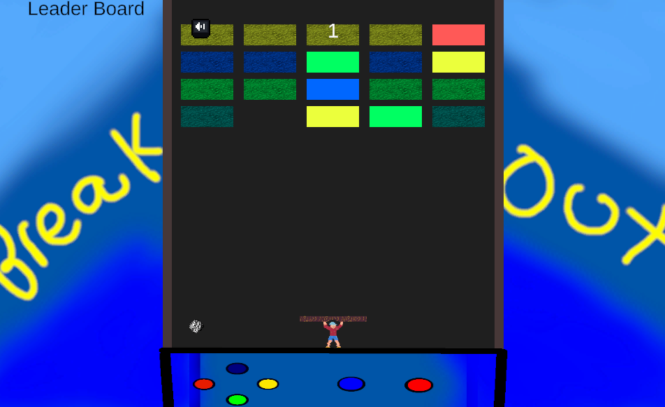 Breakout game splash screen